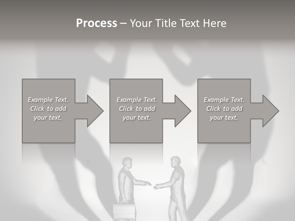 Dialog Illustration Handshake PowerPoint Template