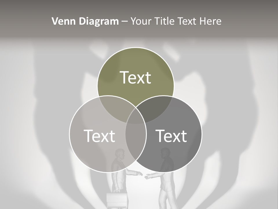 Dialog Illustration Handshake PowerPoint Template