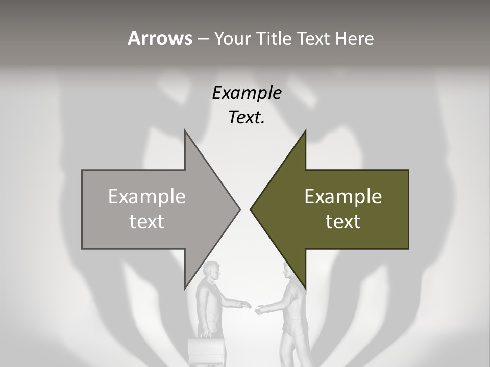 Dialog Illustration Handshake PowerPoint Template