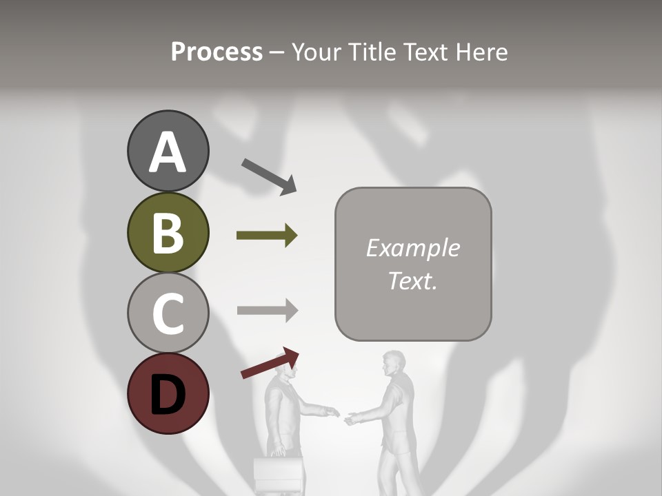 Dialog Illustration Handshake PowerPoint Template