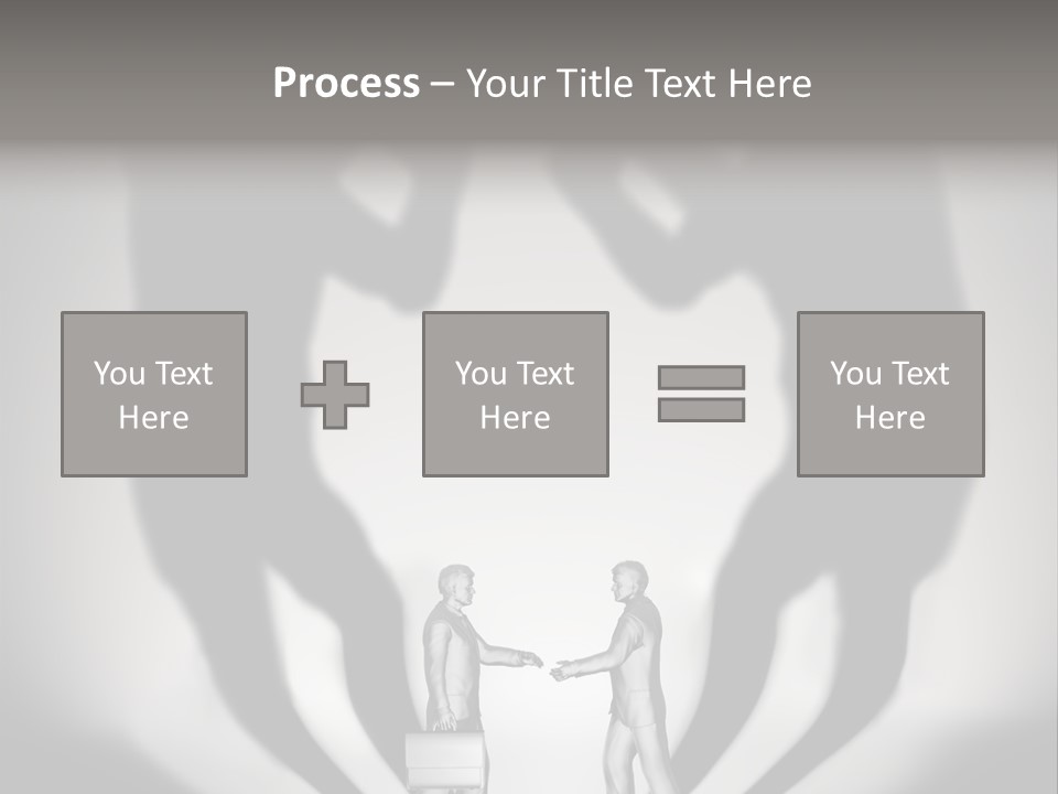 Dialog Illustration Handshake PowerPoint Template