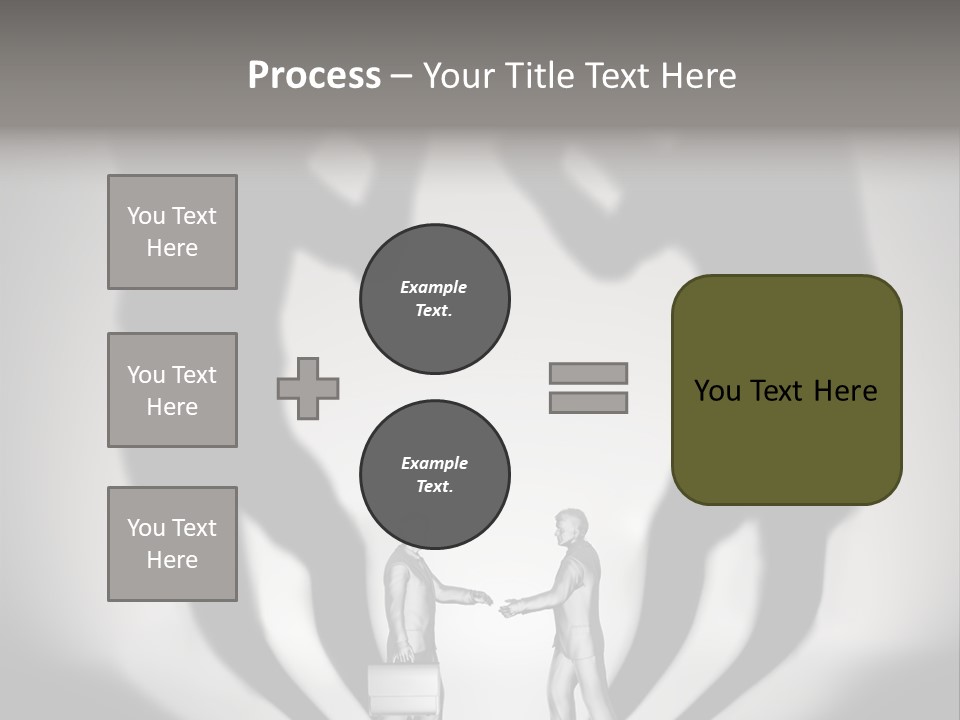 Dialog Illustration Handshake PowerPoint Template