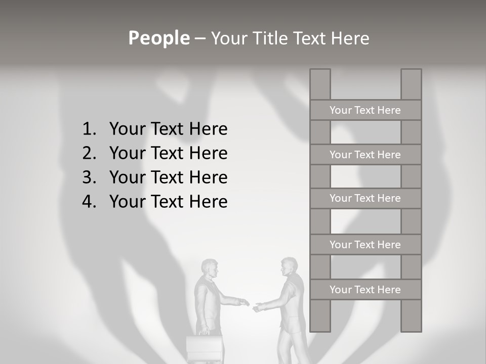 Dialog Illustration Handshake PowerPoint Template