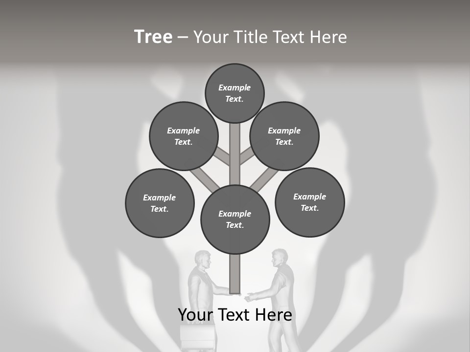 Dialog Illustration Handshake PowerPoint Template
