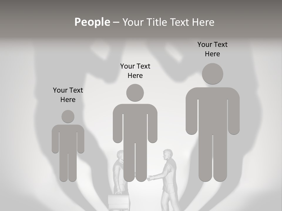 Dialog Illustration Handshake PowerPoint Template