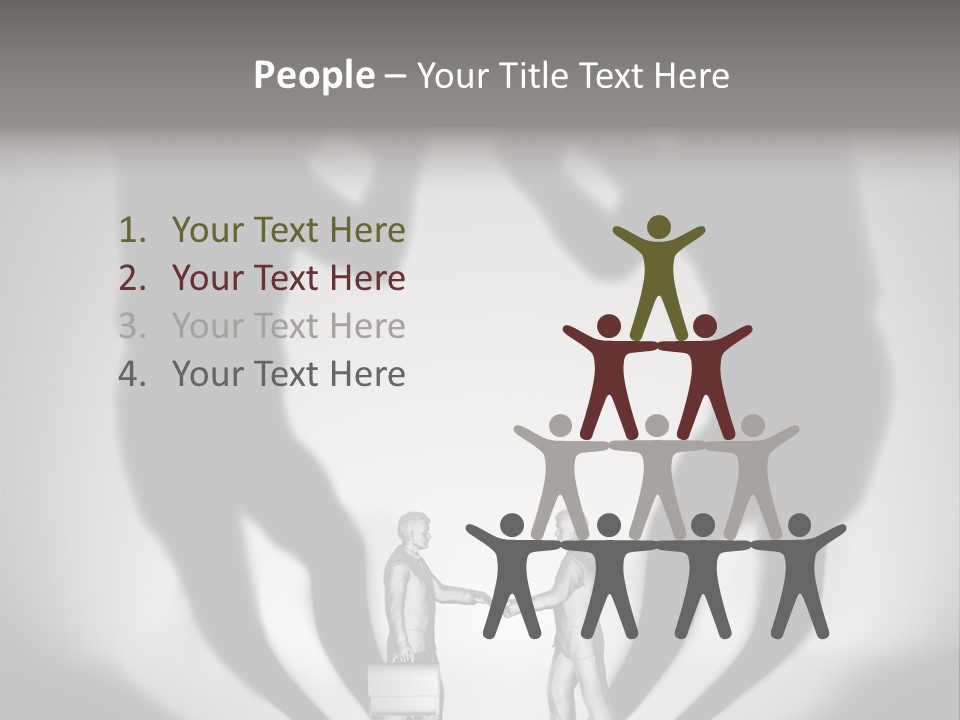 Dialog Illustration Handshake PowerPoint Template