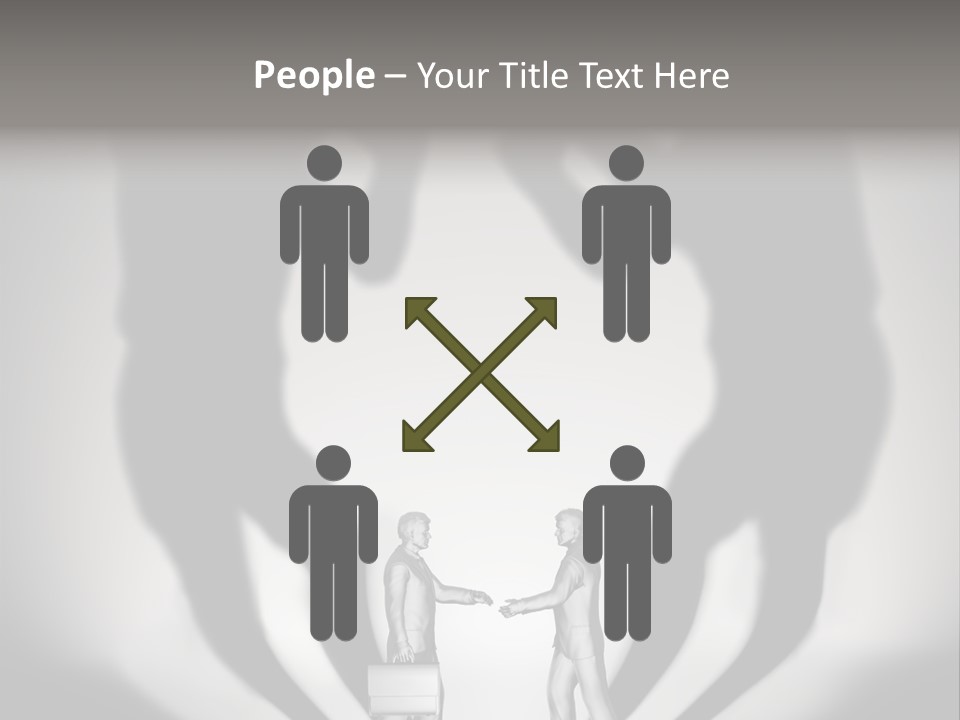 Dialog Illustration Handshake PowerPoint Template