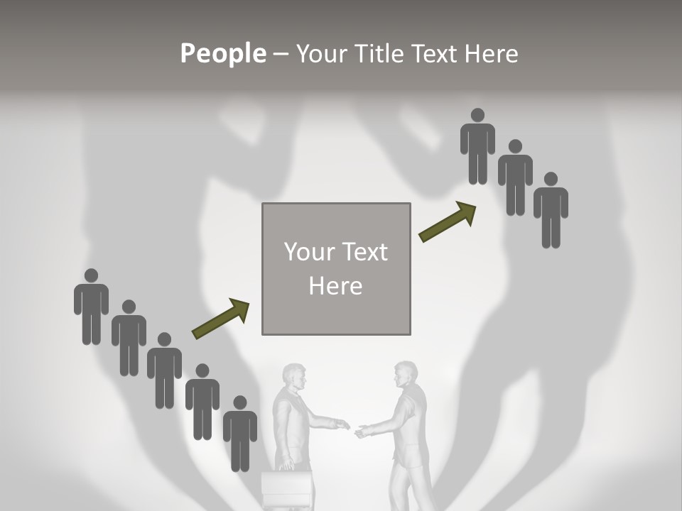 Dialog Illustration Handshake PowerPoint Template