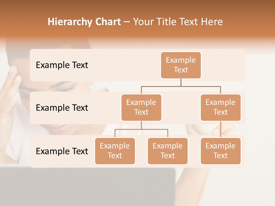 Human Face Young Woman Business PowerPoint Template
