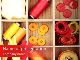 Twisted Stitch Textile PowerPoint Template