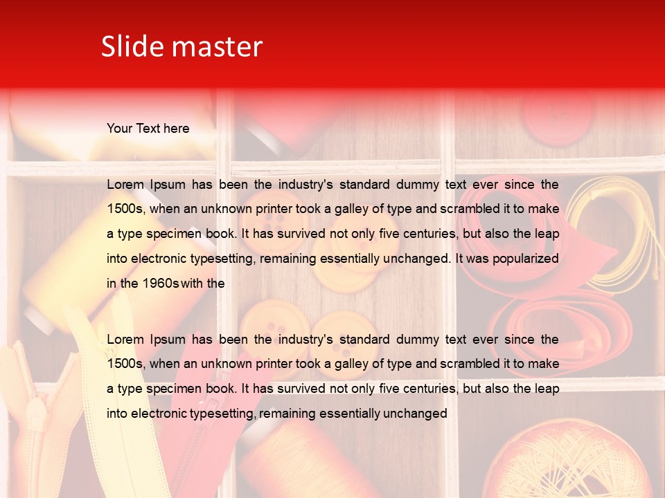 Twisted Stitch Textile PowerPoint Template