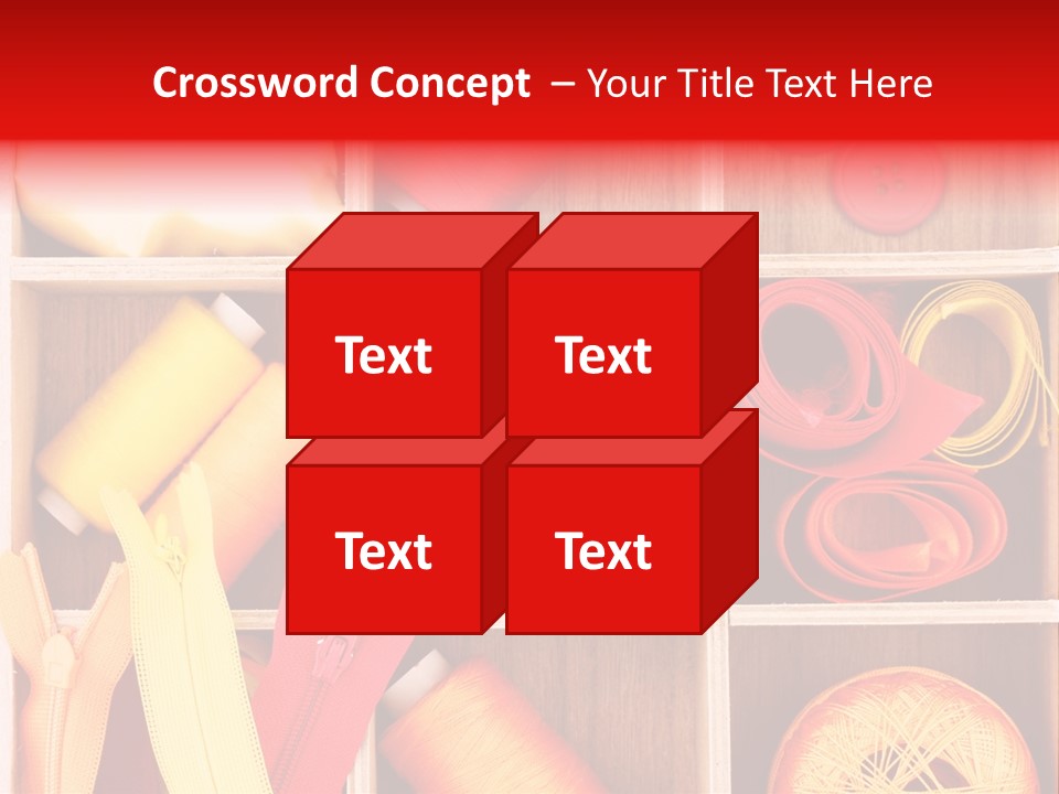 Twisted Stitch Textile PowerPoint Template