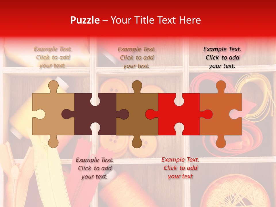 Twisted Stitch Textile PowerPoint Template