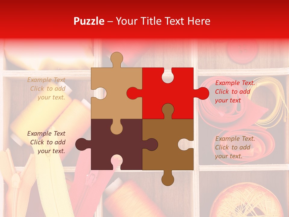 Twisted Stitch Textile PowerPoint Template