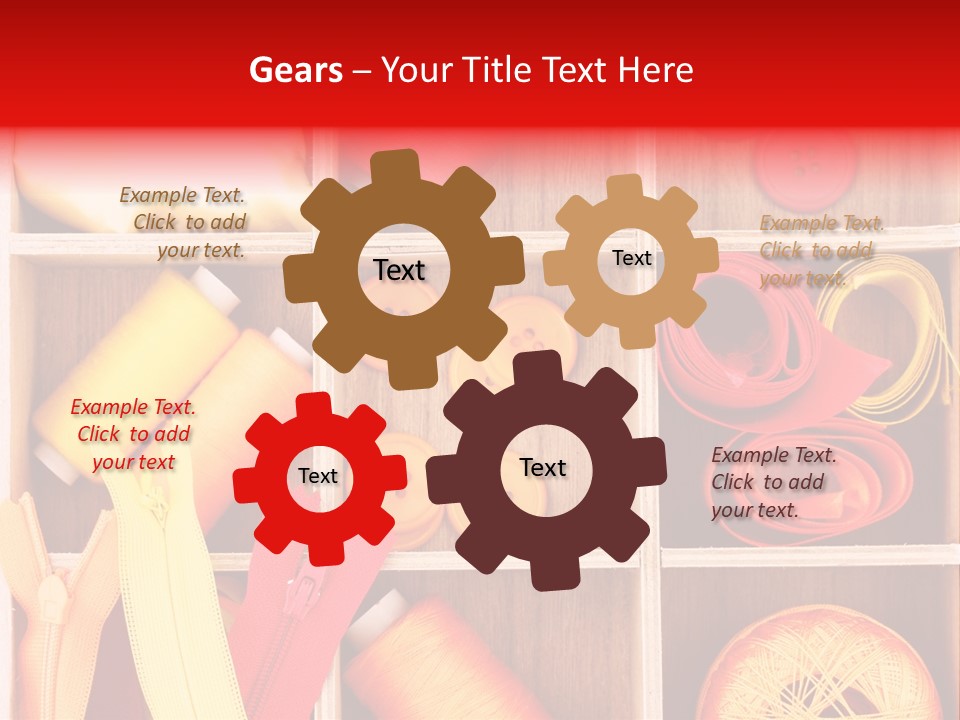 Twisted Stitch Textile PowerPoint Template