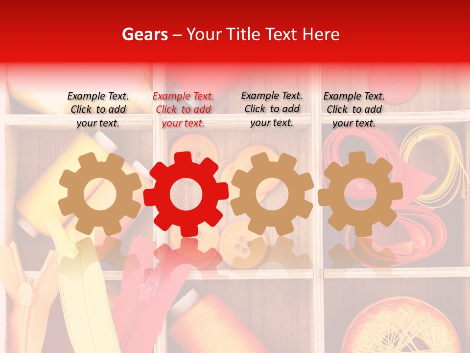 Twisted Stitch Textile PowerPoint Template