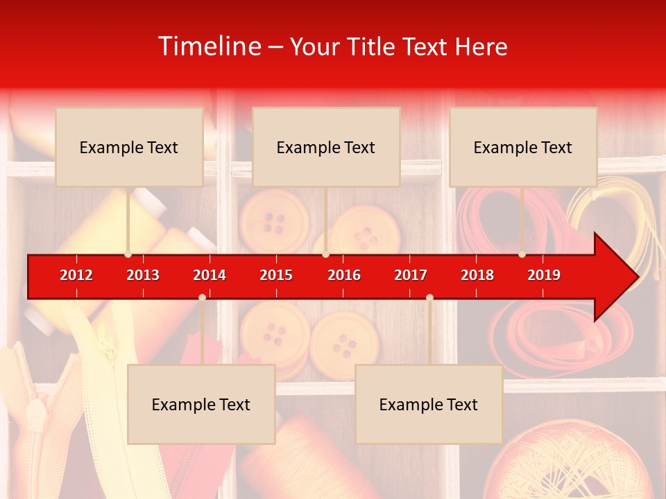 Twisted Stitch Textile PowerPoint Template