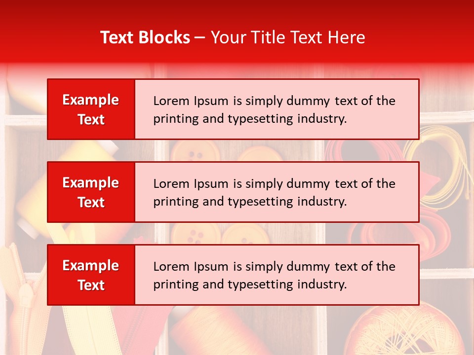 Twisted Stitch Textile PowerPoint Template