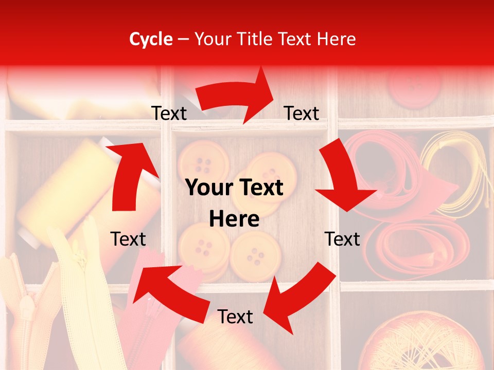 Twisted Stitch Textile PowerPoint Template