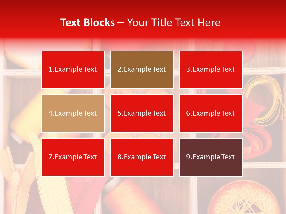 Twisted Stitch Textile PowerPoint Template