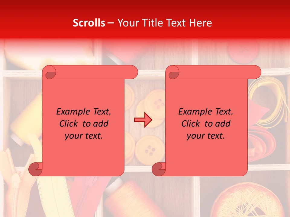 Twisted Stitch Textile PowerPoint Template