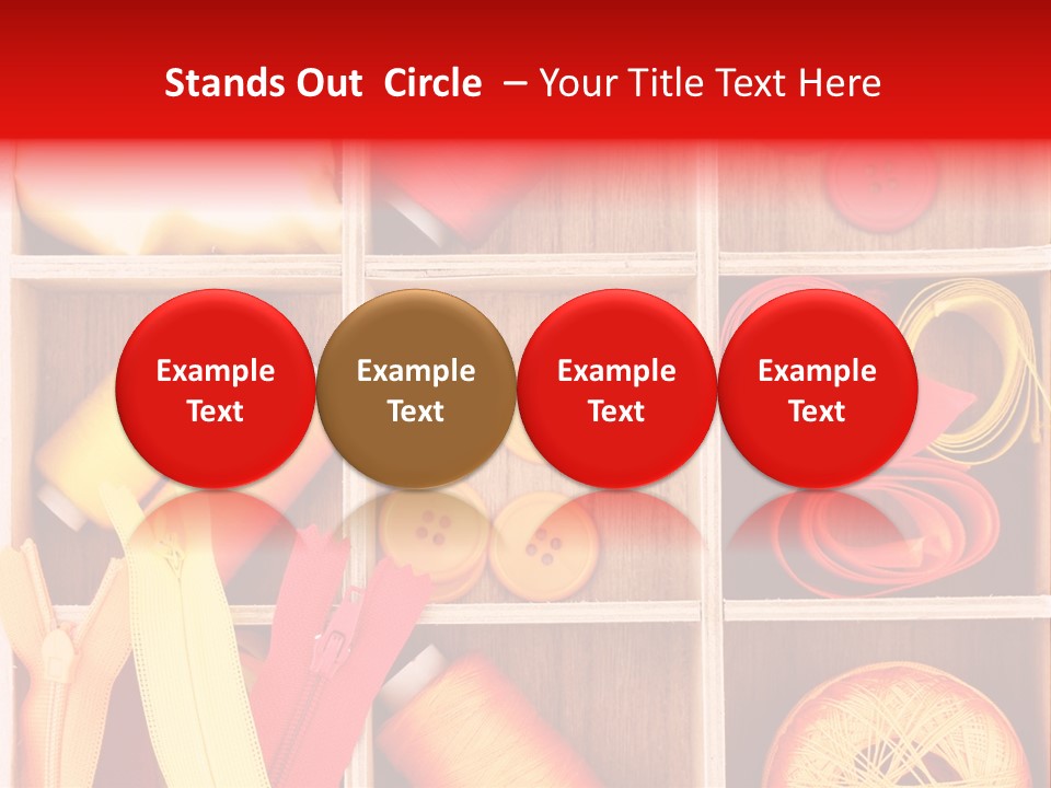 Twisted Stitch Textile PowerPoint Template