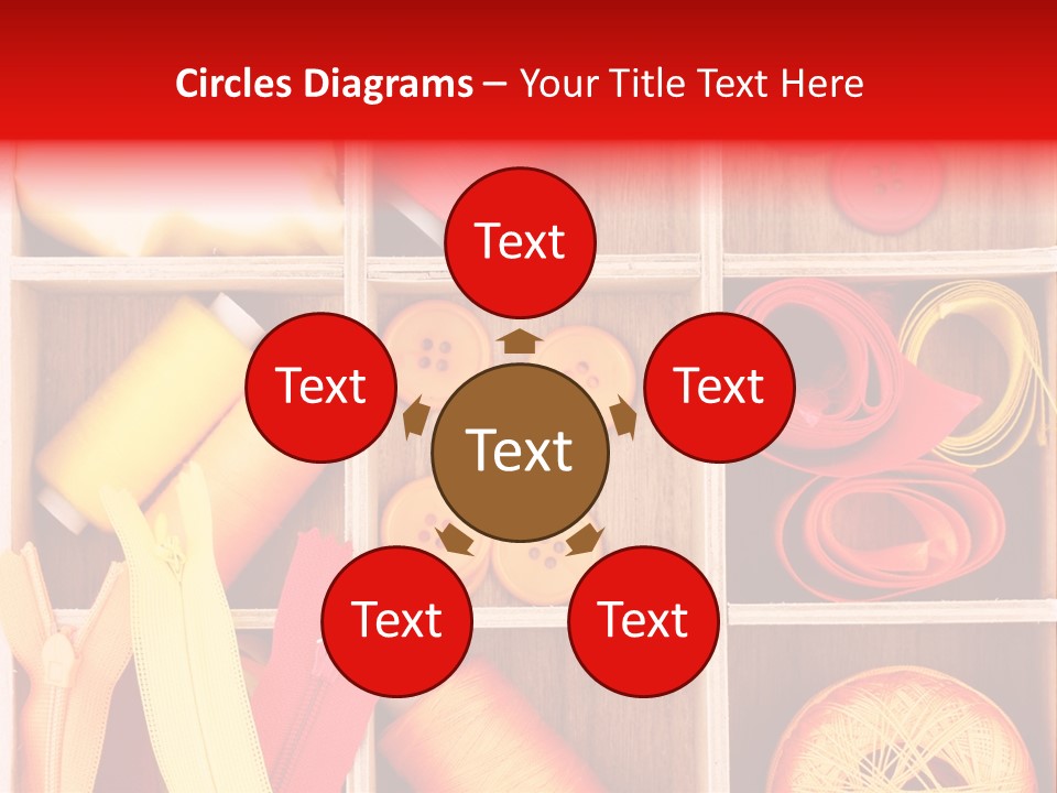 Twisted Stitch Textile PowerPoint Template