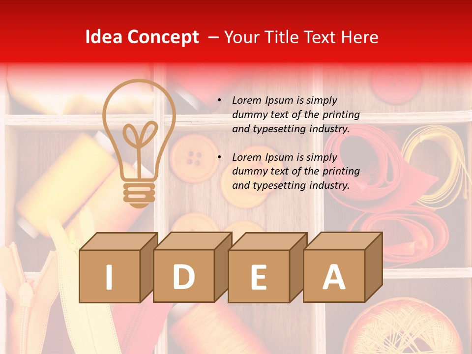 Twisted Stitch Textile PowerPoint Template