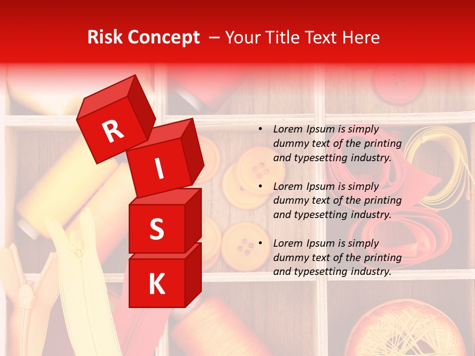 Twisted Stitch Textile PowerPoint Template