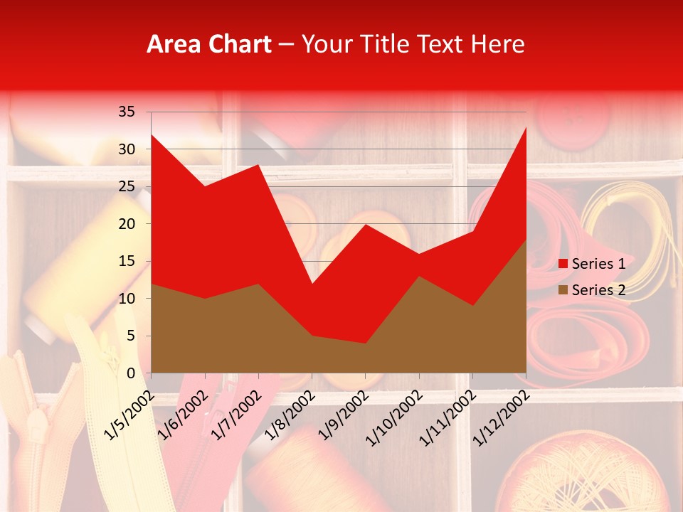 Twisted Stitch Textile PowerPoint Template