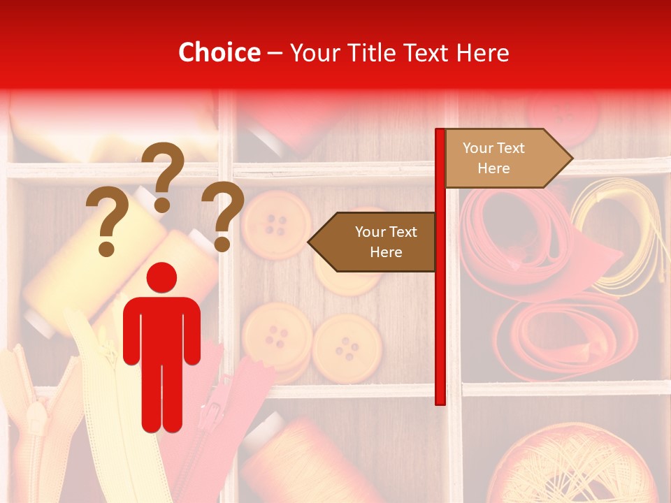 Twisted Stitch Textile PowerPoint Template