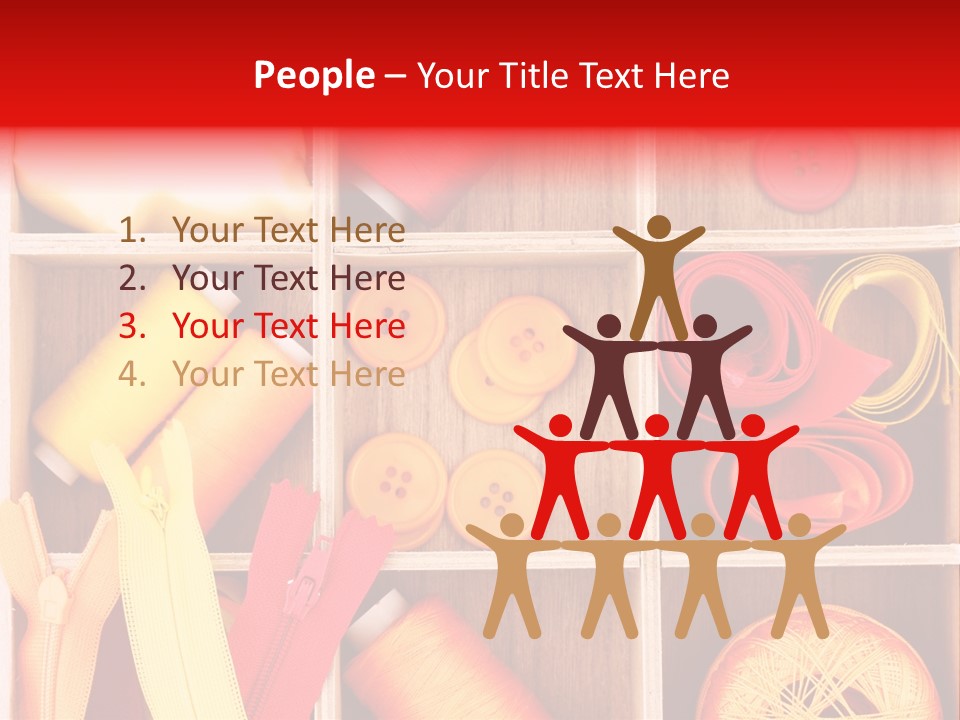 Twisted Stitch Textile PowerPoint Template