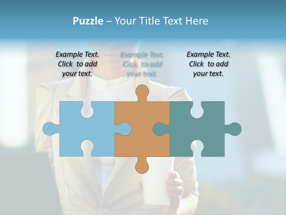 Executive Happy Copyspace PowerPoint Template