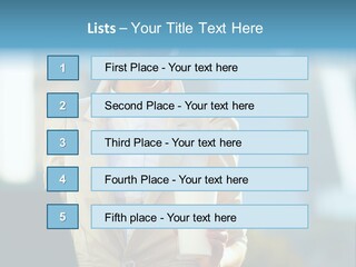 Executive Happy Copyspace PowerPoint Template