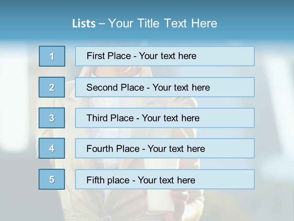 Executive Happy Copyspace PowerPoint Template