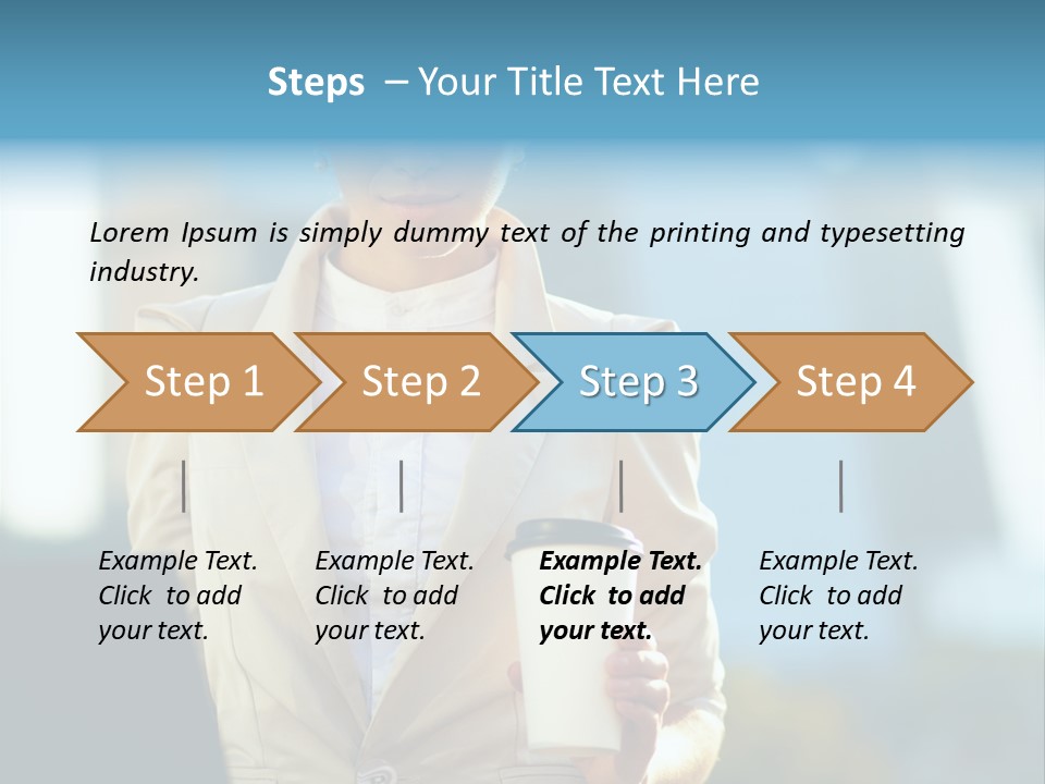 Executive Happy Copyspace PowerPoint Template
