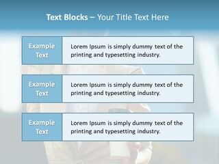 Executive Happy Copyspace PowerPoint Template