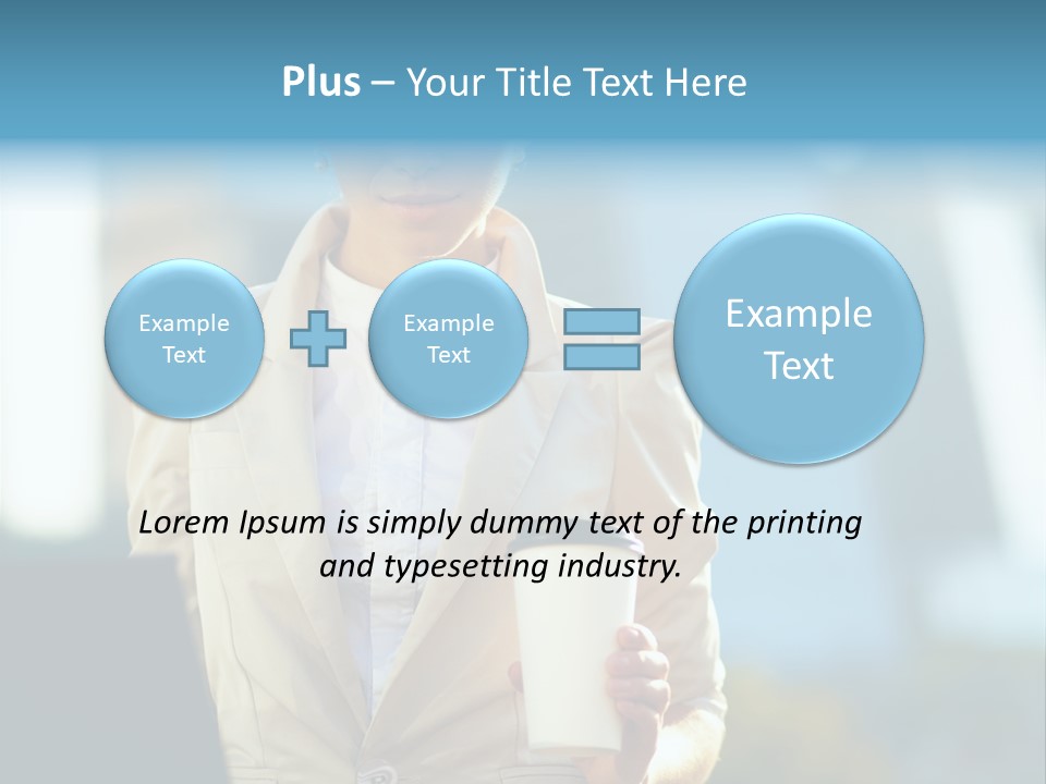 Executive Happy Copyspace PowerPoint Template
