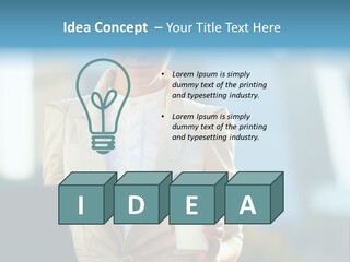 Executive Happy Copyspace PowerPoint Template