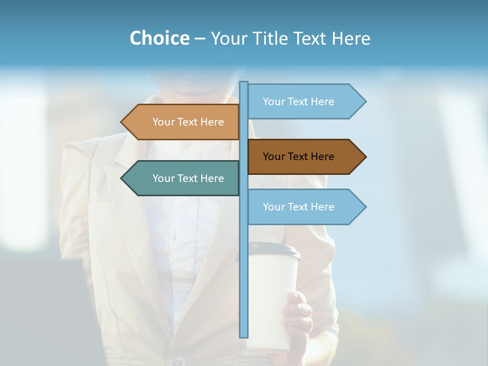 Executive Happy Copyspace PowerPoint Template