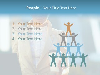 Executive Happy Copyspace PowerPoint Template