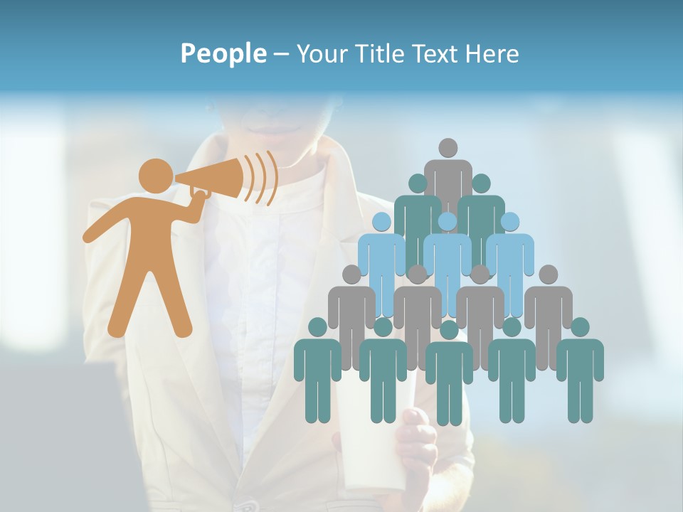 Executive Happy Copyspace PowerPoint Template