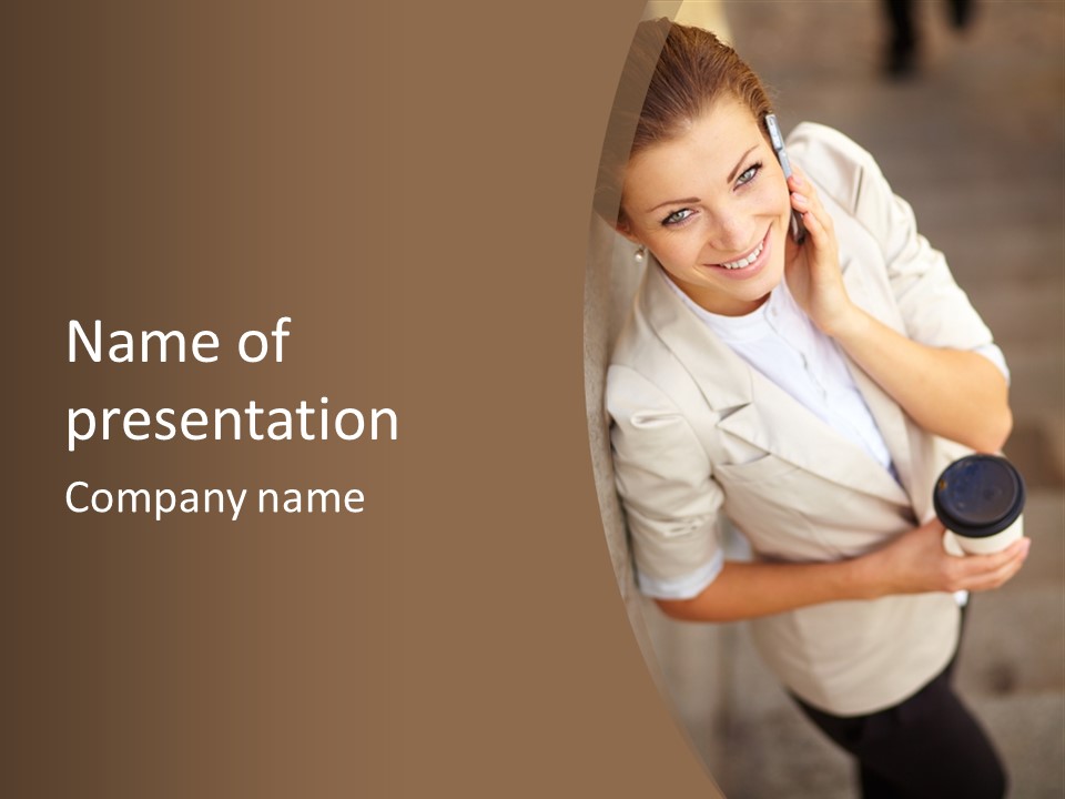 Beauty Secretary Successful PowerPoint Template