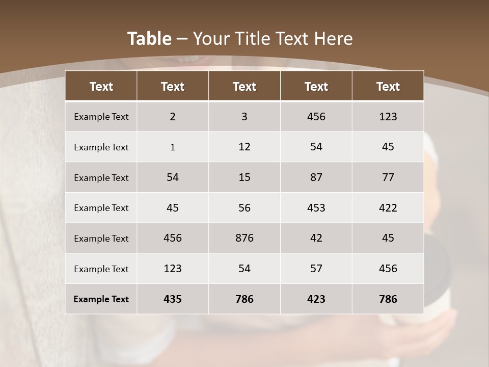 Beauty Secretary Successful PowerPoint Template