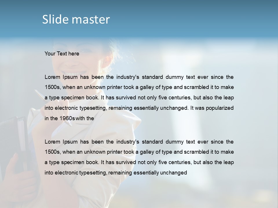 Worker Executive Light PowerPoint Template