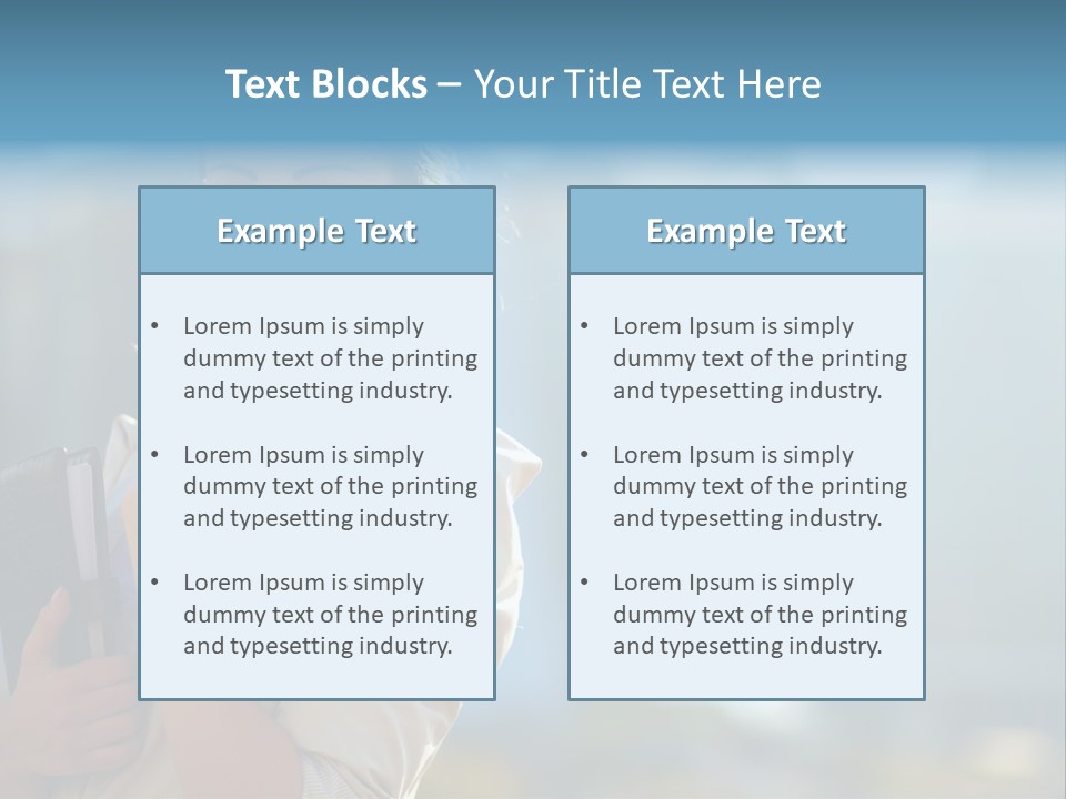 Worker Executive Light PowerPoint Template