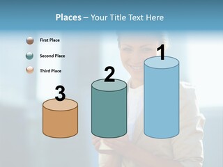 Caucasian Office Young PowerPoint Template