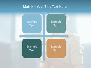 Caucasian Office Young PowerPoint Template