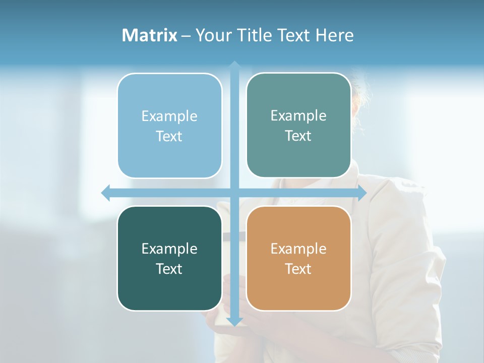 Caucasian Office Young PowerPoint Template