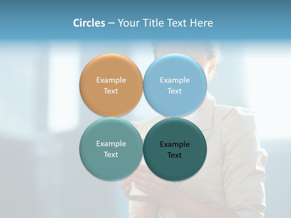 Caucasian Office Young PowerPoint Template